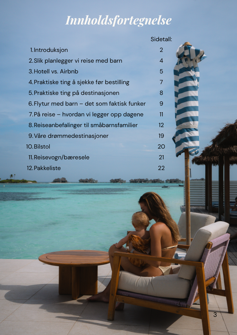 REISEGUIDE FOR SMÅBARNSFAMILIER